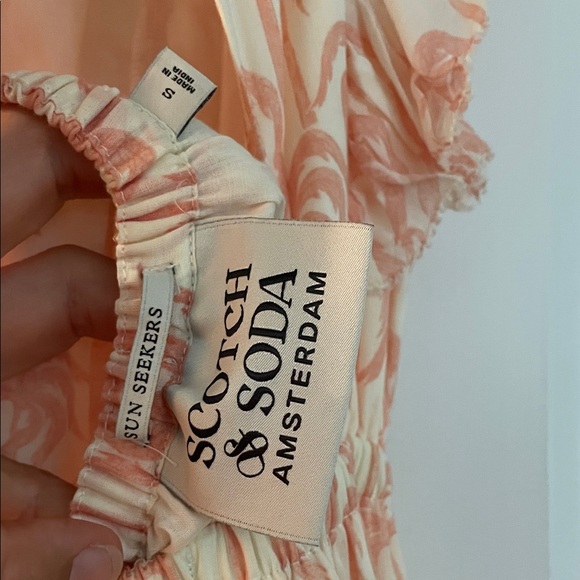 Scotch & Soda Peach Floral Maxi Dress - Picture 6 of 6